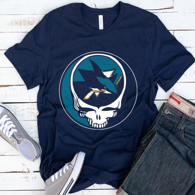 San Jose Sharks Grateful Dead Steal Your Face Hockey Nhl Shirts