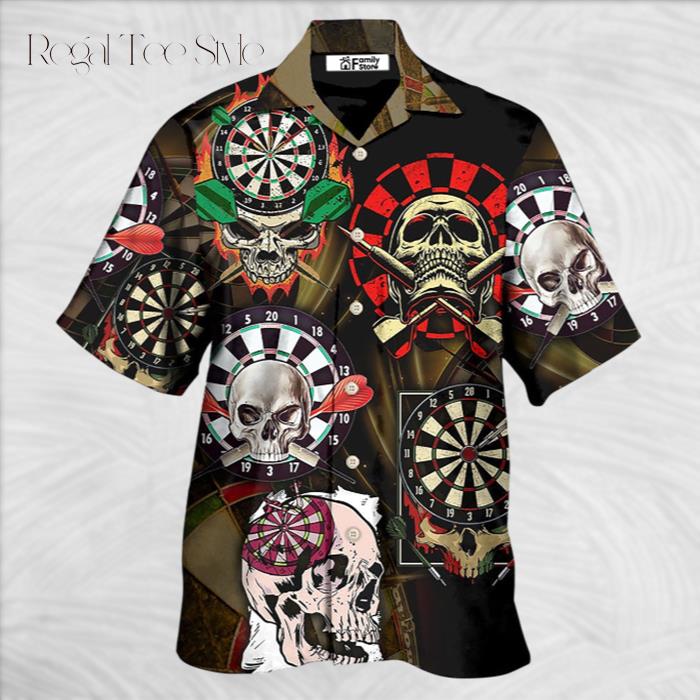 Skull Killer Darts Hawaiian Shirt