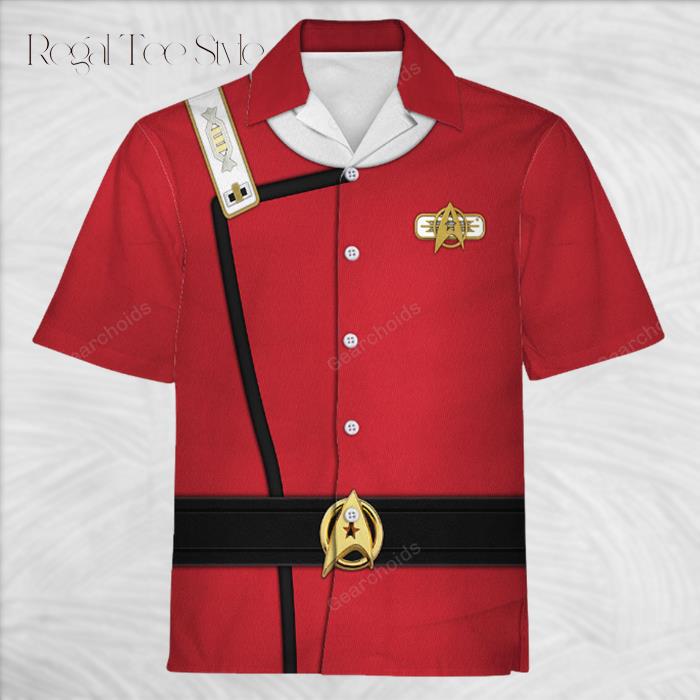 Star Trek Captain Spock Costume Officer Hawaiian Shirt