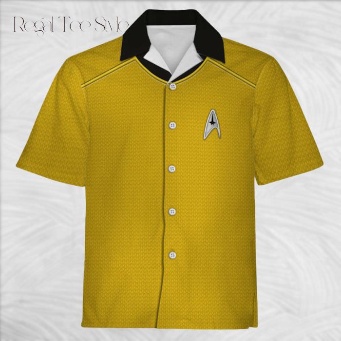 Star Trek Into Darkness Gold Cool Hawaiian Shirt