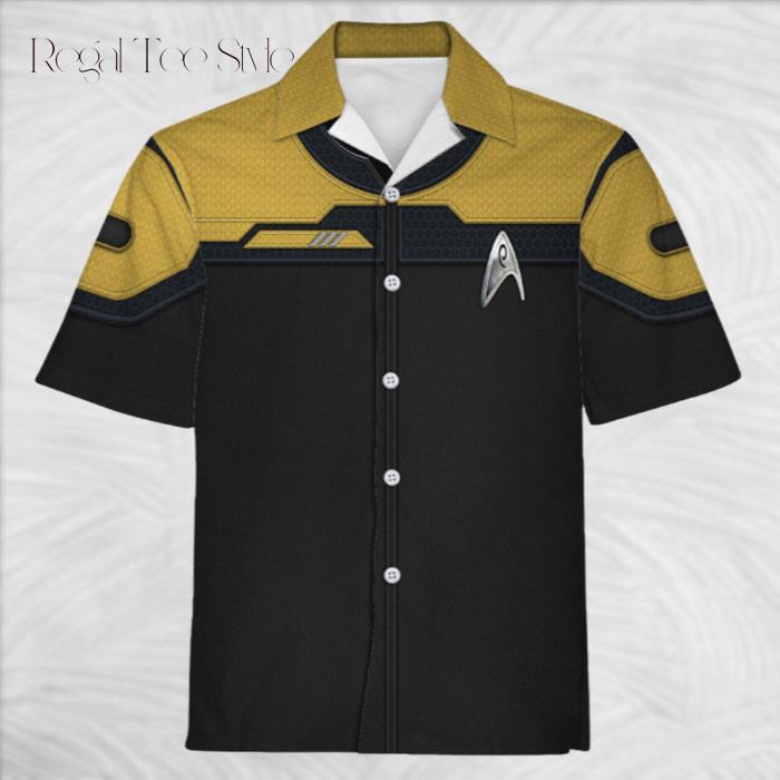 Star Trek Standard Duty Uniform Operations Division Cool Hawaiian Shirt