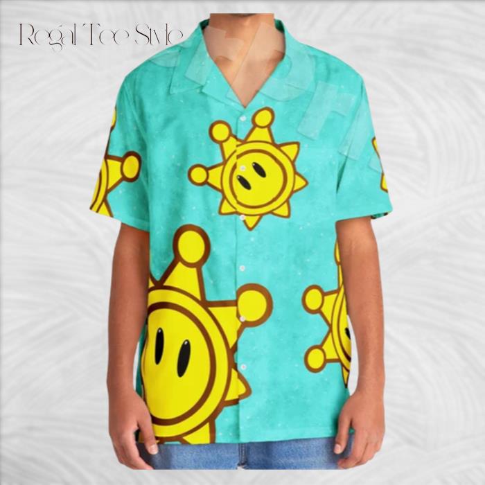 Sunshine Mario Game Shine Plumber Brothers Hawaiian Shirt