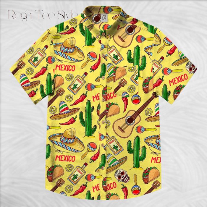 Tacos Chilli SkullMexican Traditional Culture Hawaiian Shirt