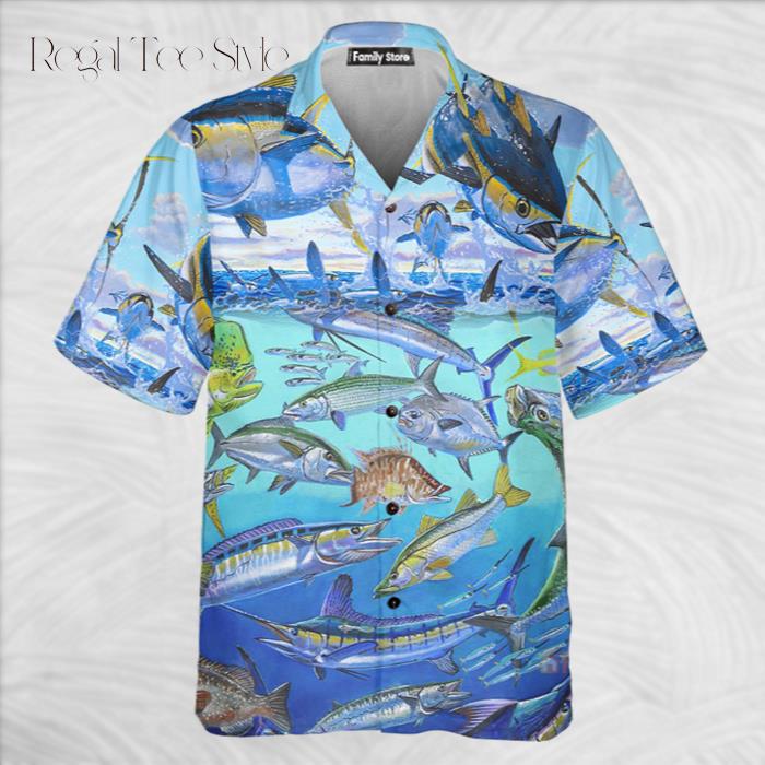 The Rodfather Tuna Fish Hawaiian Shirt