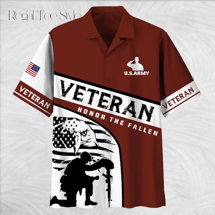 US Army Veteran Honor The Fallen Hawaiian Shirt