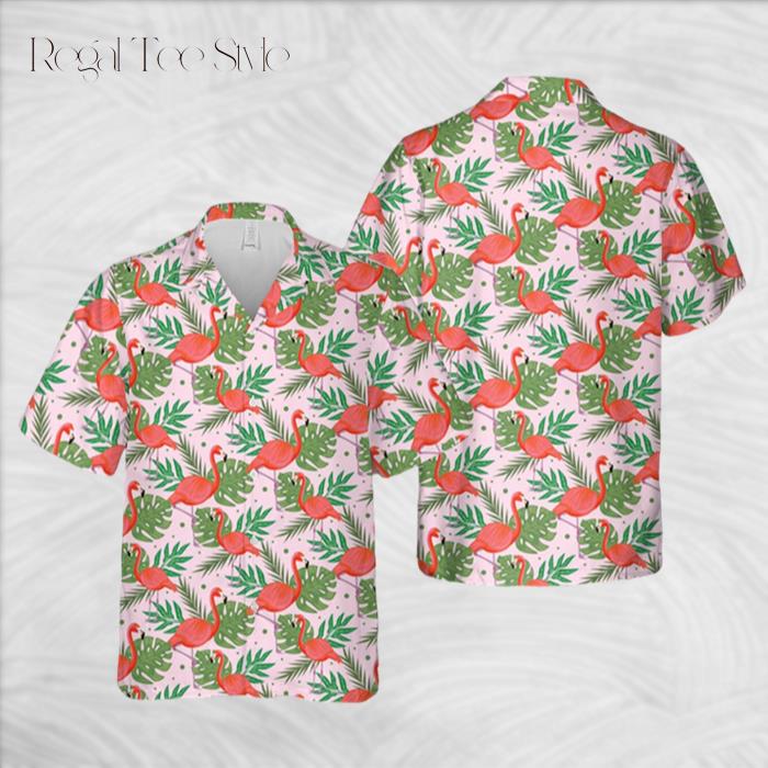 Unique Flamingo Pattern D14 Hawaiian Shirt