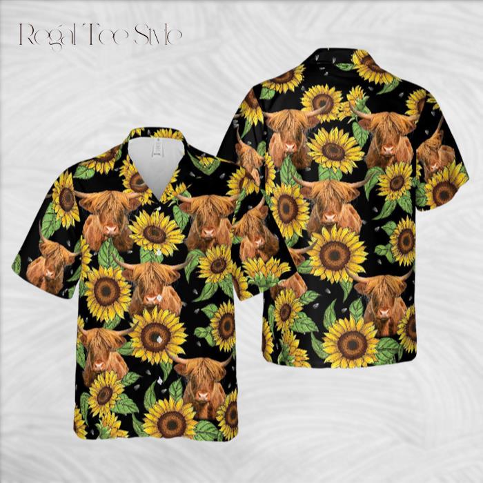 Unique Highland Sunflower 2023 Hawaiian Shirt