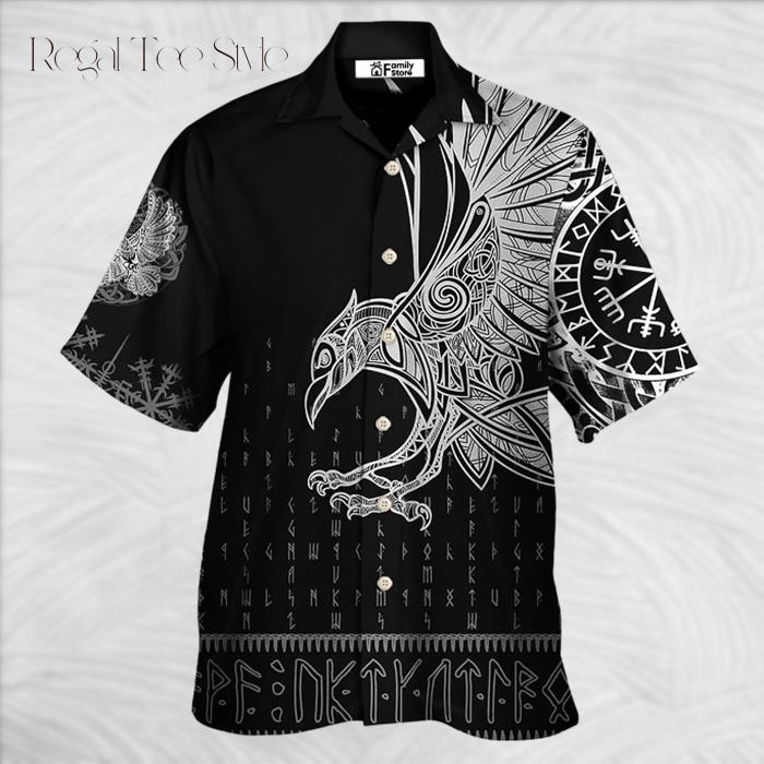 Viking Raven Odin Victory Hawaiian Shirt