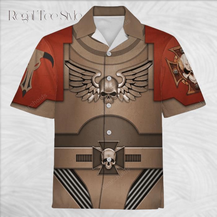 Warhammer Terminator Armor Minotaur Hawaiian Shirt