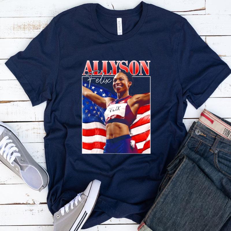 Woman Sprinter Allyson Felix Shirts